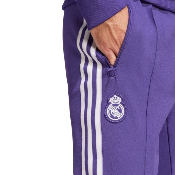 Adidas Real Madrid Terrace Icons Men's Track Pants Medium M Purple White JF2579 - Picture 3 of 16